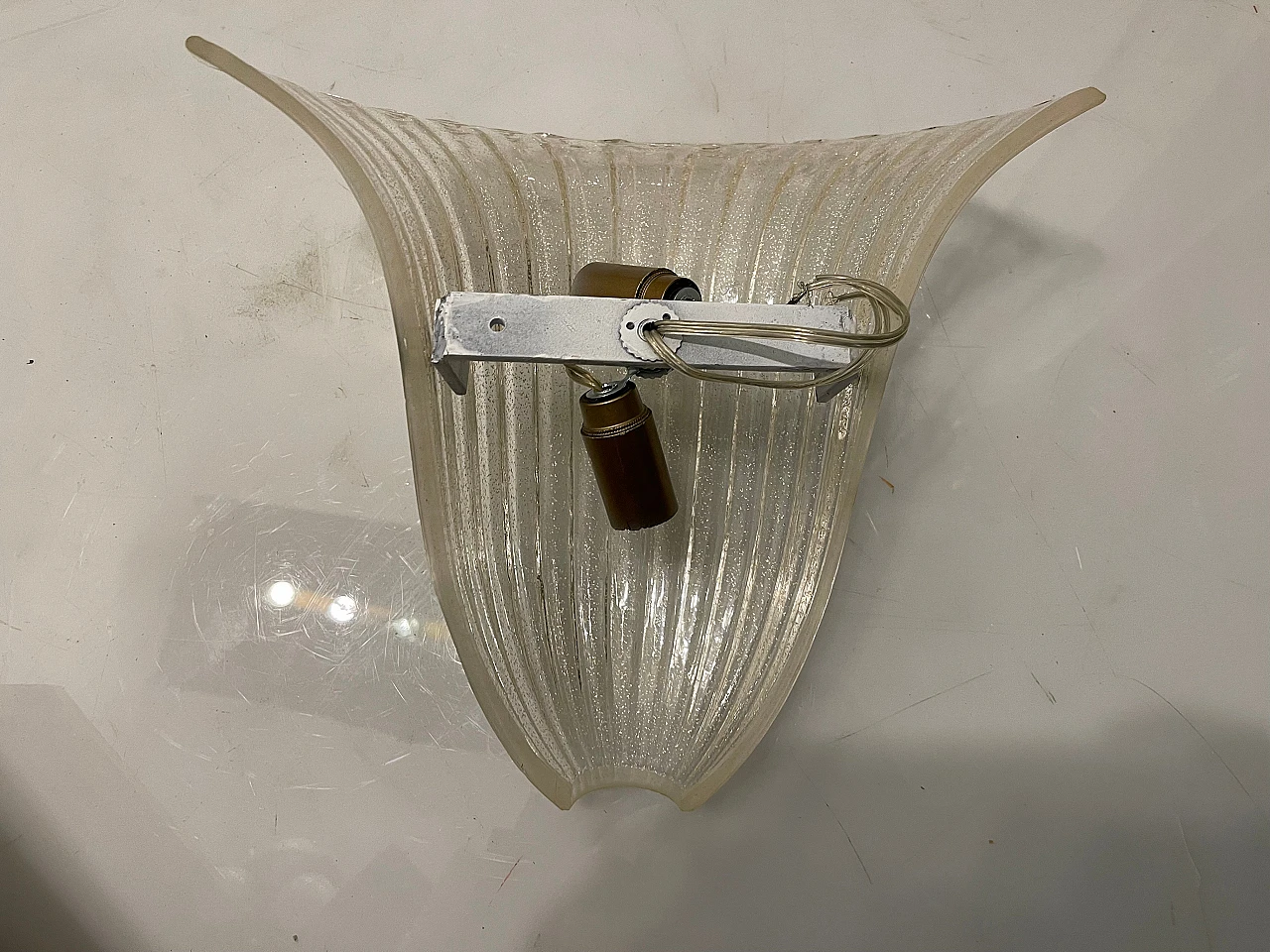 Pair of Murano glass wall sconces, 1980s 7