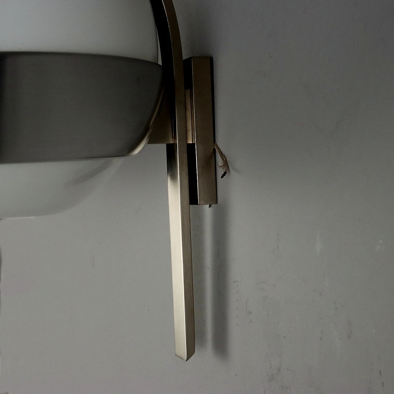 Pair of wall lights in steel & glass by P. G. Crippa for Lumi, 1970s 7