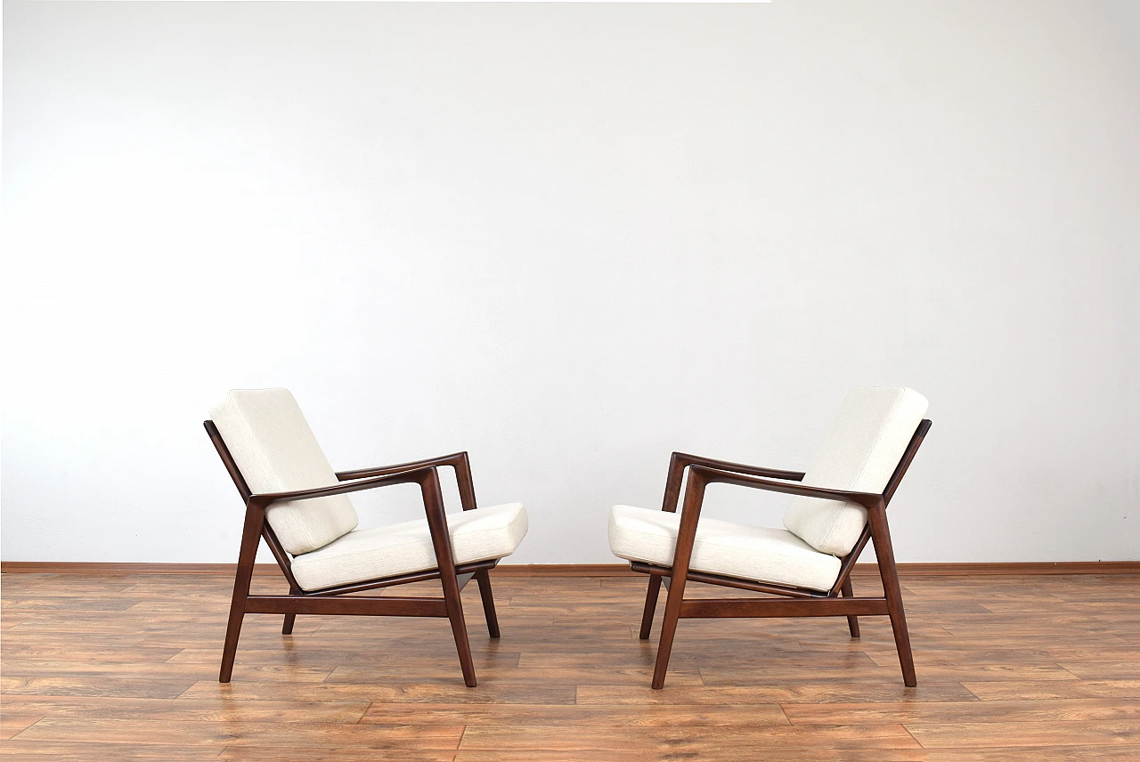 Pair of Stefan armchairs by Swarzędzka Fabryka Mebli, 1960s 2