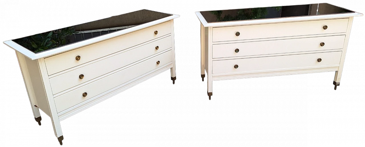 Pair of D154 chests of drawers by C. De Carli for Luigi Sormani, 1960s 11