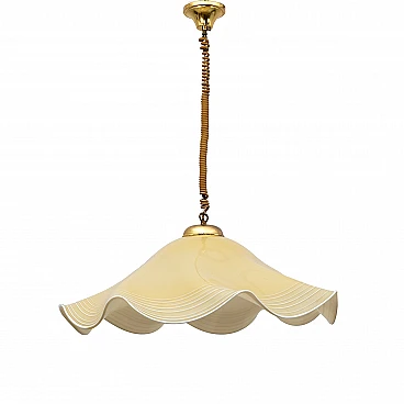 Handkerchief-shaped Murano glass chandelier, 1970s