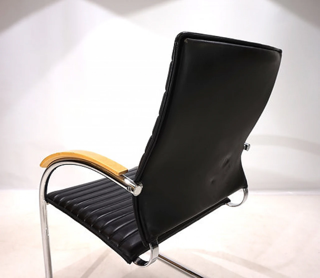 S74 leather & chromed metal chair by Josef Gorcica for Thonet, 1990s 13