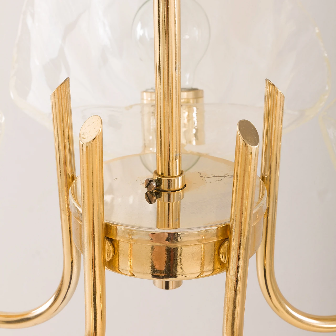 Murano glass and brass chandelier by La Murrina, 1970s 11