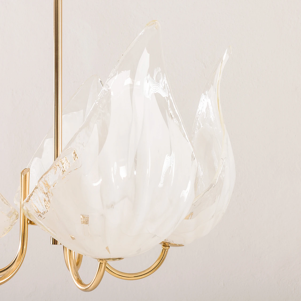 Murano glass and brass chandelier by La Murrina, 1970s 13