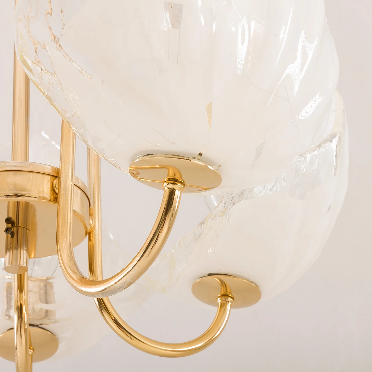 Murano glass and brass chandelier by La Murrina, 1970s 14