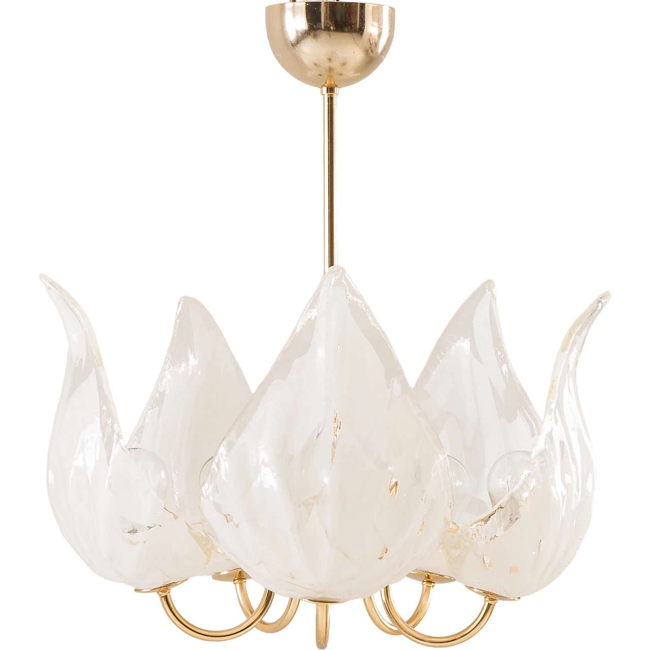 Murano glass and brass chandelier by La Murrina, 1970s 15