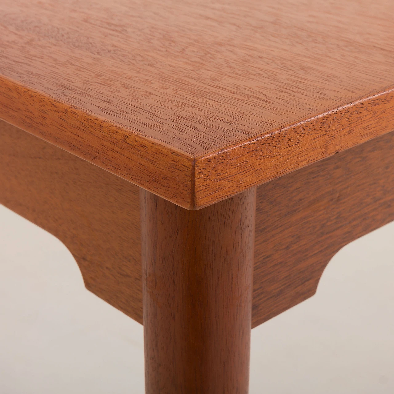 Square extendable teak table by H. J. Wegner for PP Mobler, 1960s 6