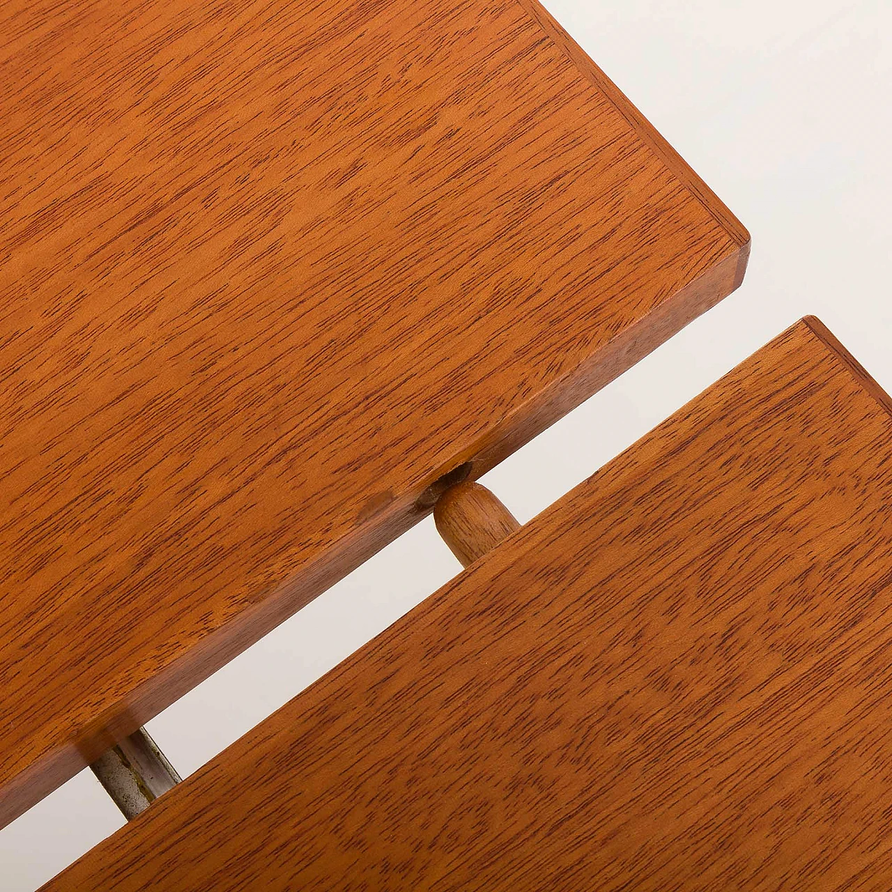 Square extendable teak table by H. J. Wegner for PP Mobler, 1960s 7