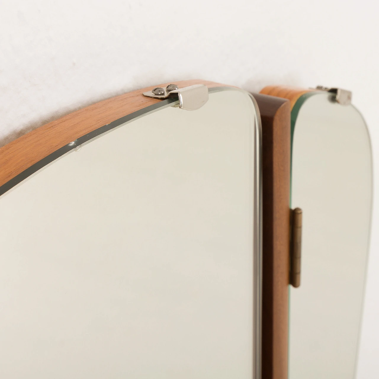 Scandinavian dressing table in teak with adjustable mirrors, 1970s 9