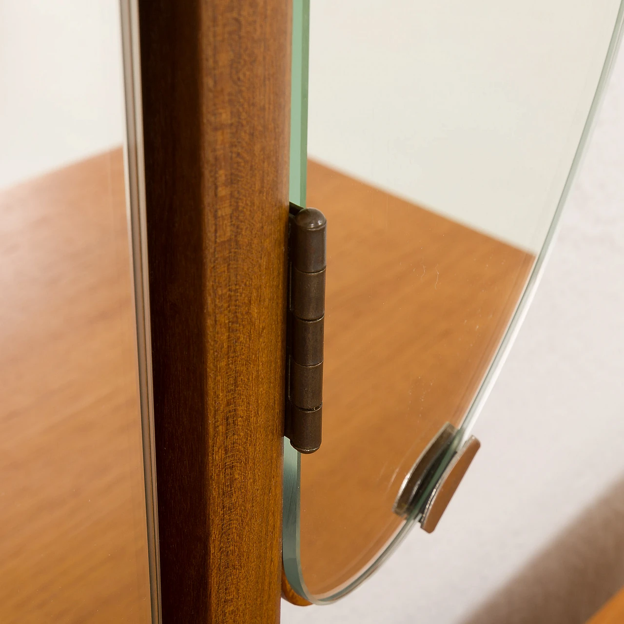 Scandinavian dressing table in teak with adjustable mirrors, 1970s 10