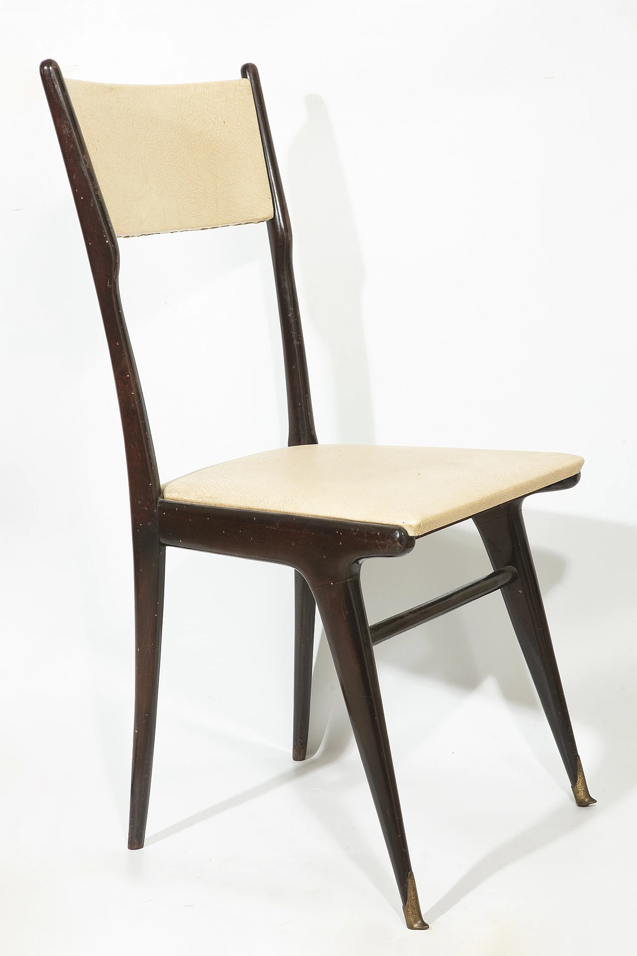 6 Beechwood chairs in the style of Carlo di Carli for Cassina, 1950s 2