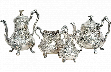 George III tea set in sheffield, 19th century