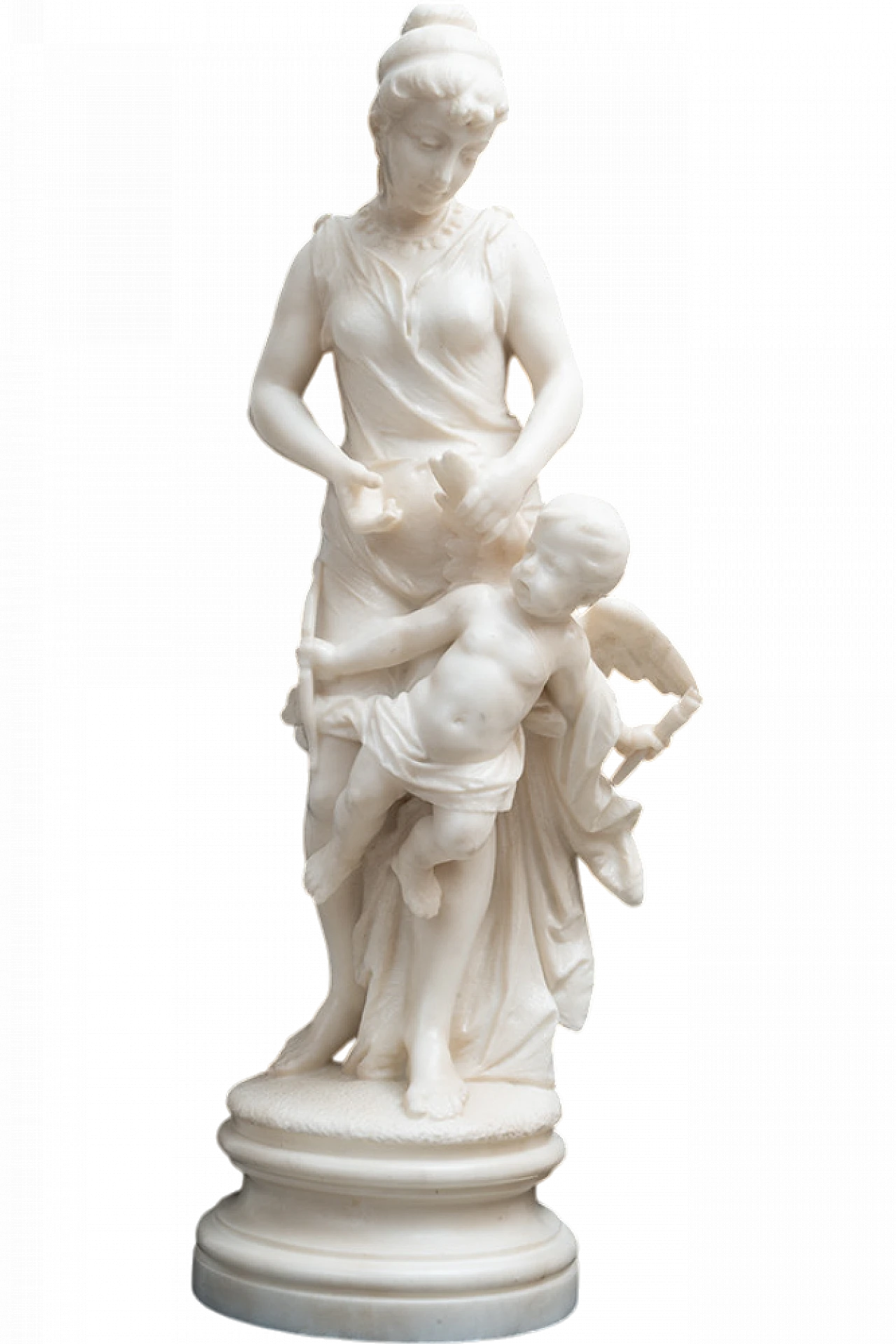 Sculpture Napoleon III in white statuary marble, 19th century 6