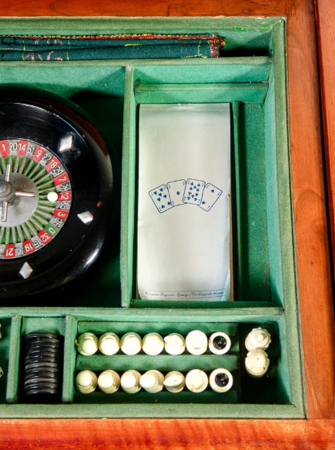 Art Deco wooden box with board games by Kallima 7