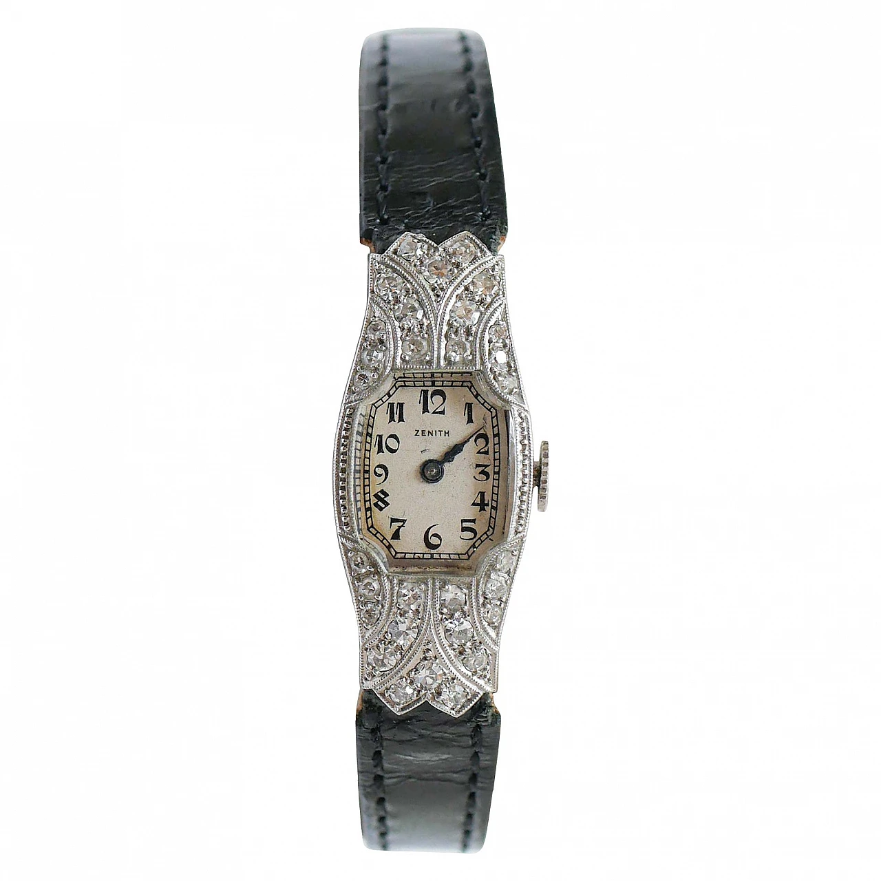 Watch in platinum with diamonds, 1950s 1