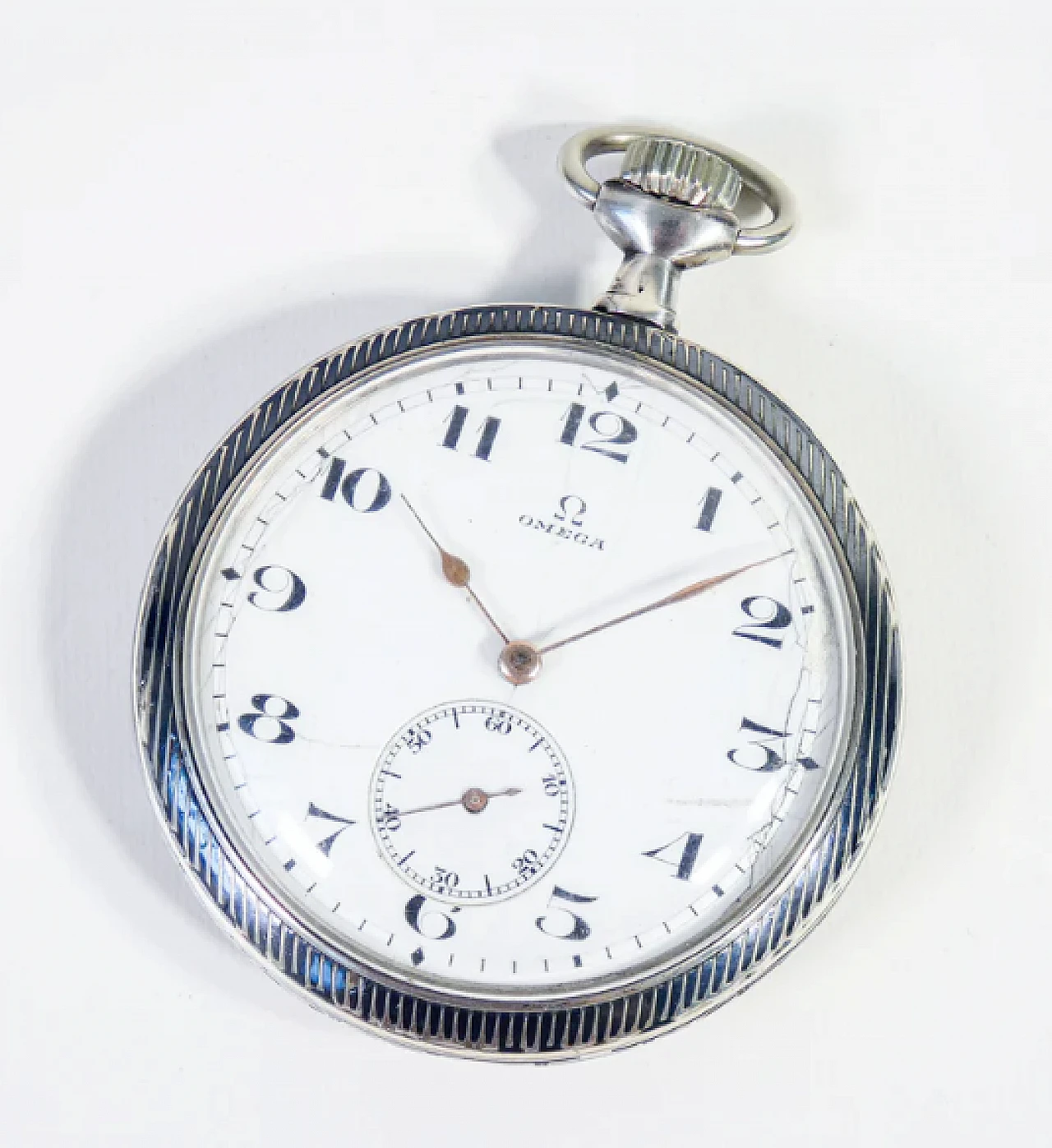 Pocket watch 40.6L in silver by Omega, 1920s 2