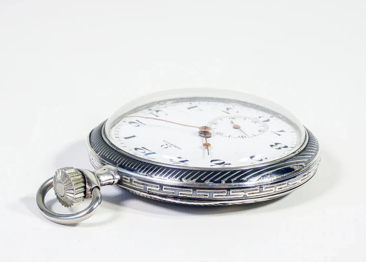 Pocket watch 40.6L in silver by Omega, 1920s 3