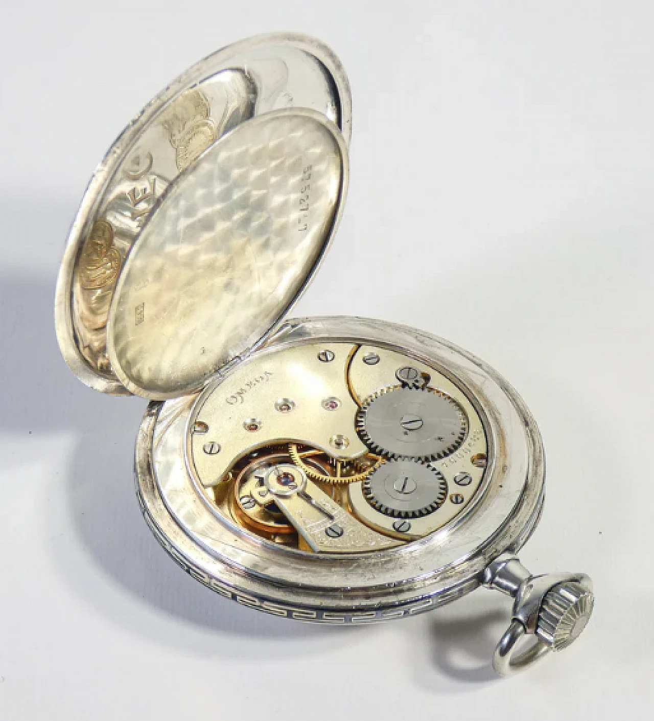 Pocket watch 40.6L in silver by Omega, 1920s 4