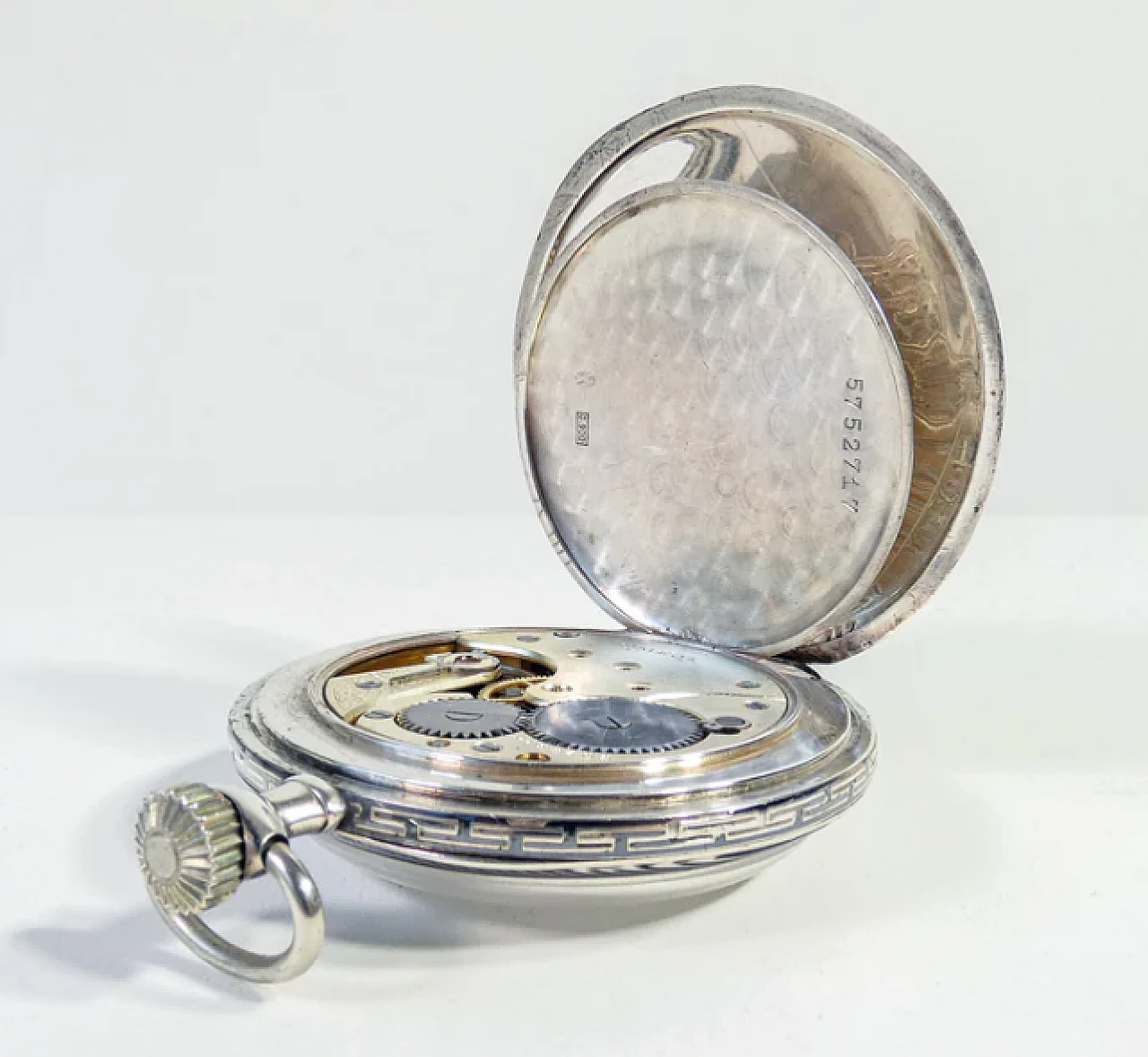 Pocket watch 40.6L in silver by Omega, 1920s 7