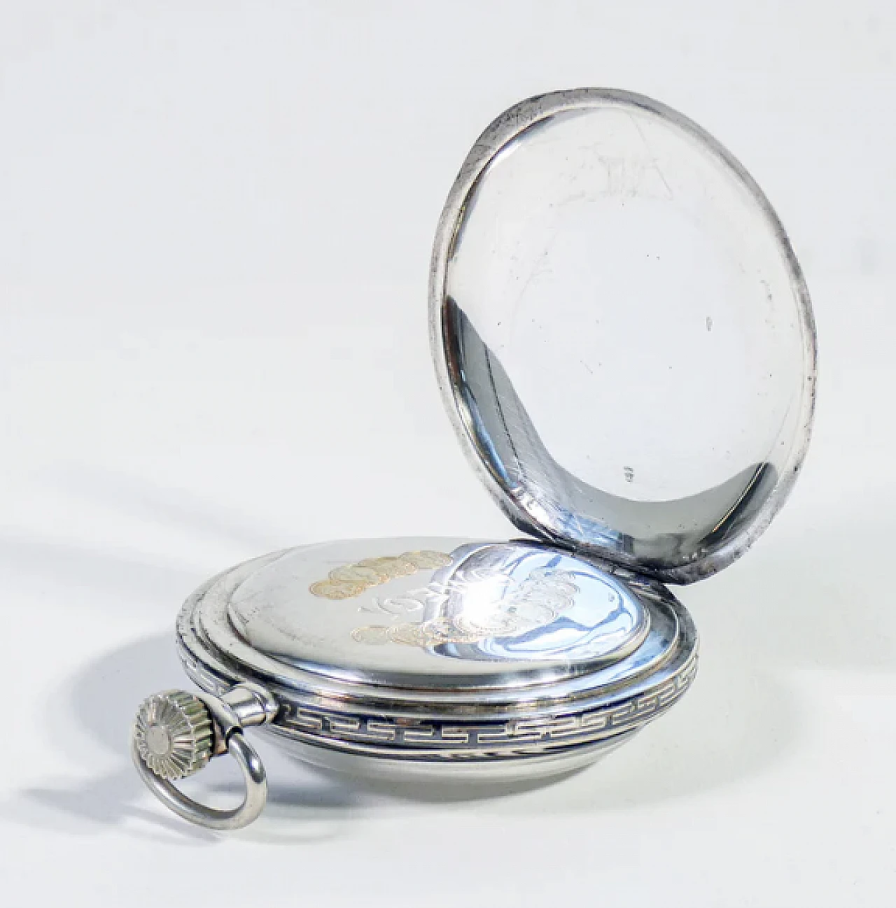 Pocket watch 40.6L in silver by Omega, 1920s 10