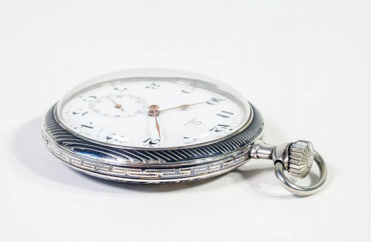 Pocket watch 40.6L in silver by Omega, 1920s 13