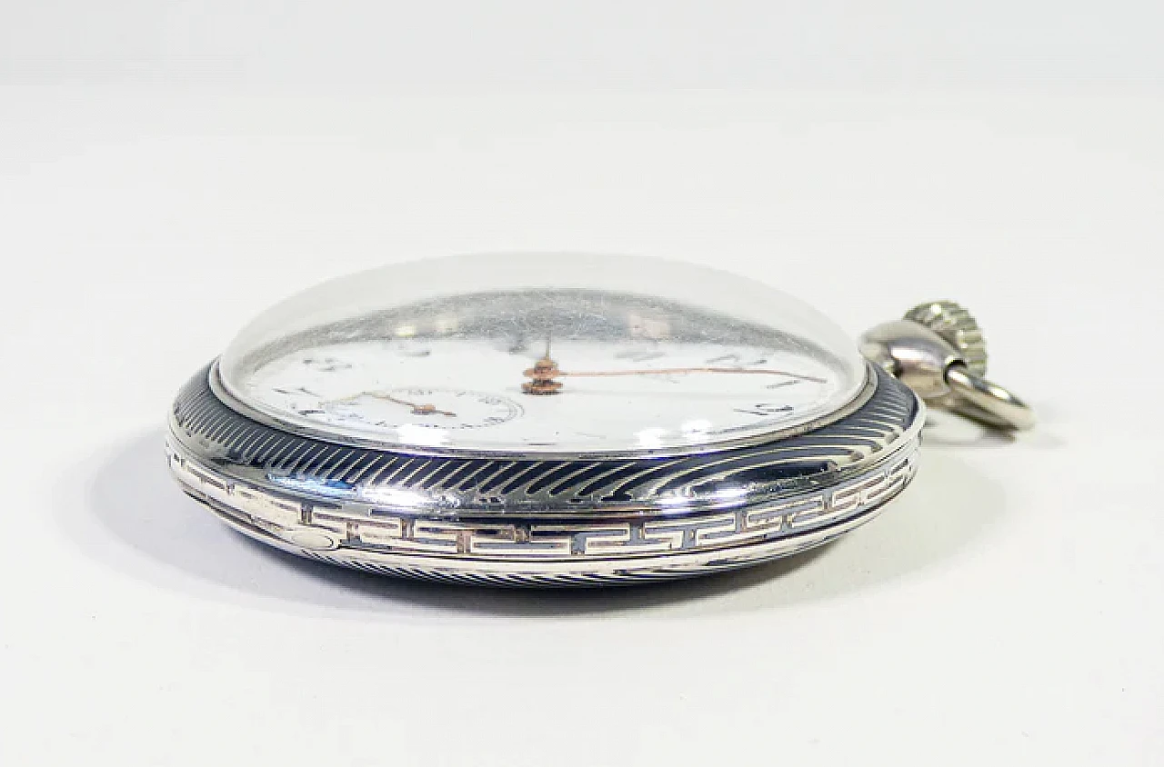 Pocket watch 40.6L in silver by Omega, 1920s 14