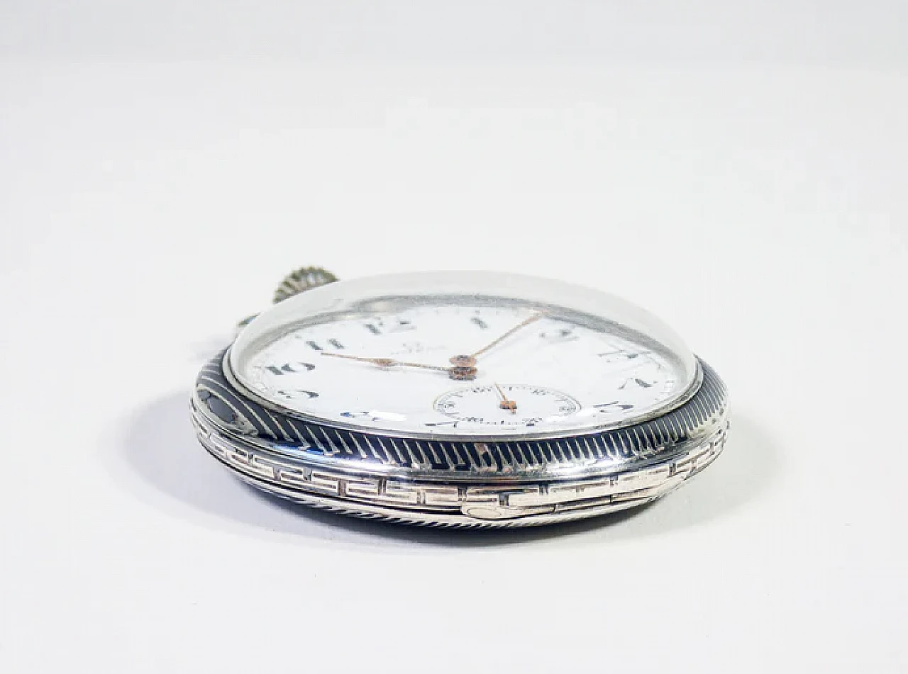 Pocket watch 40.6L in silver by Omega, 1920s 15