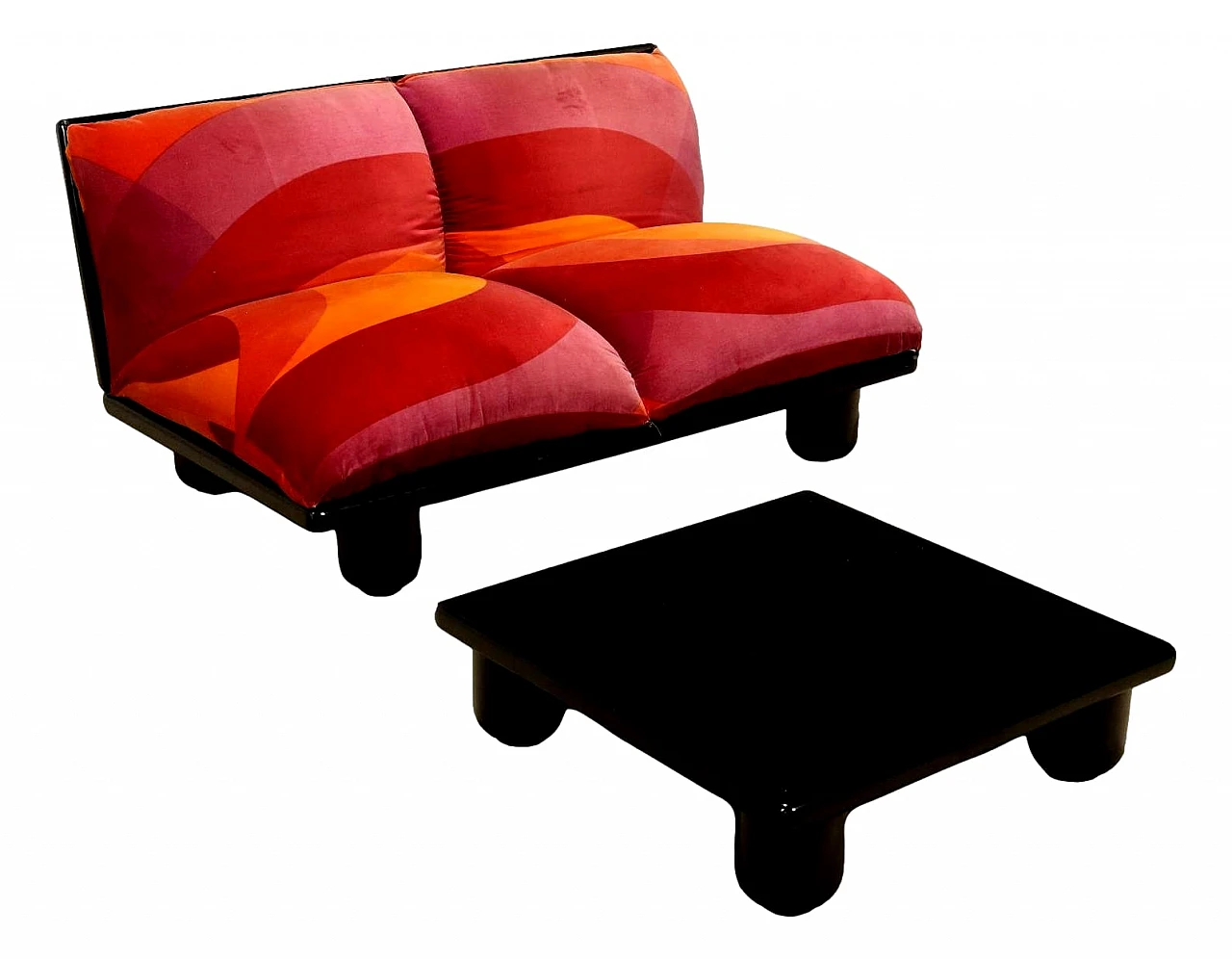 Blop sofa and coffee table by C. Bartoli for G. R. Albizzate, 1970s 1