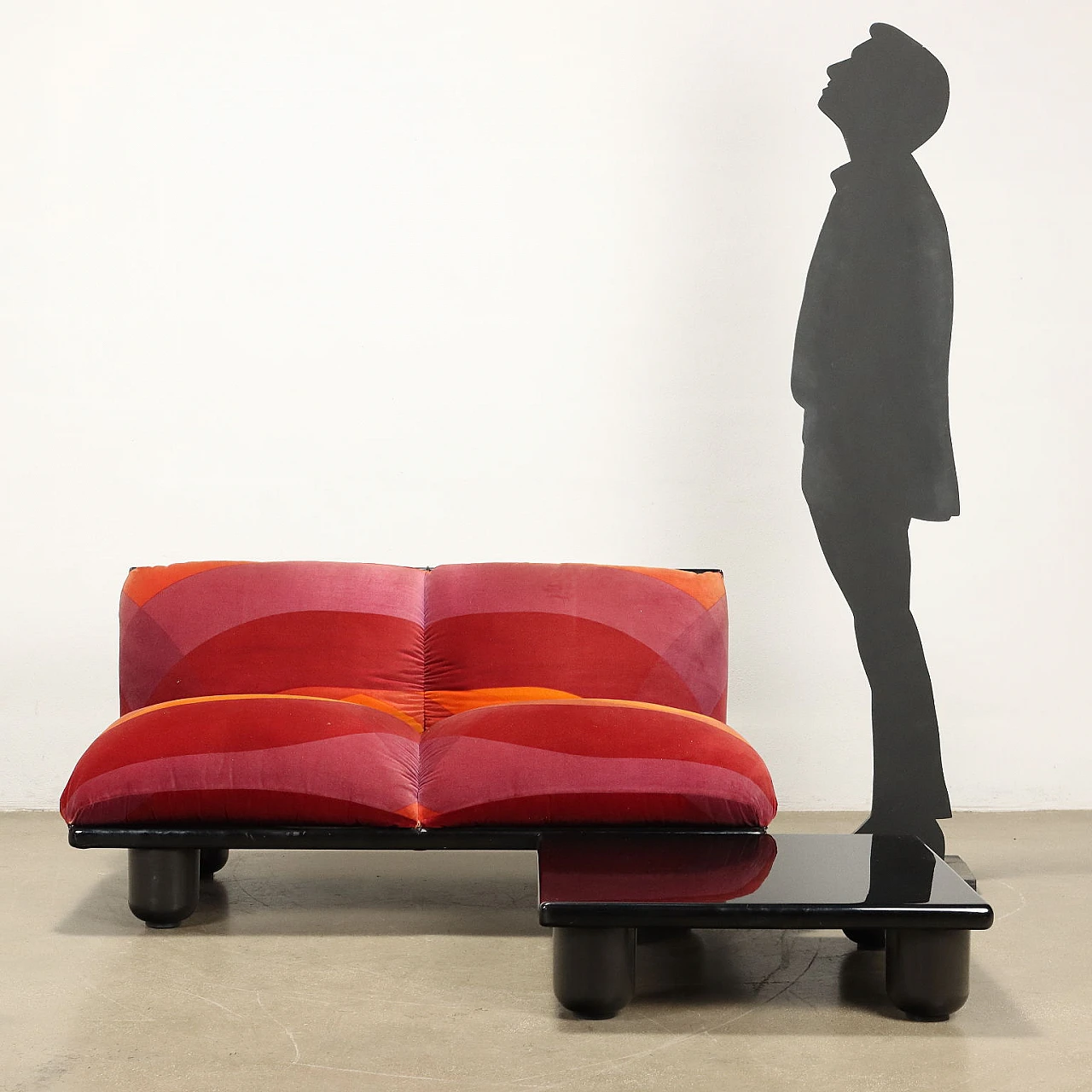 Blop sofa and coffee table by C. Bartoli for G. R. Albizzate, 1970s 2