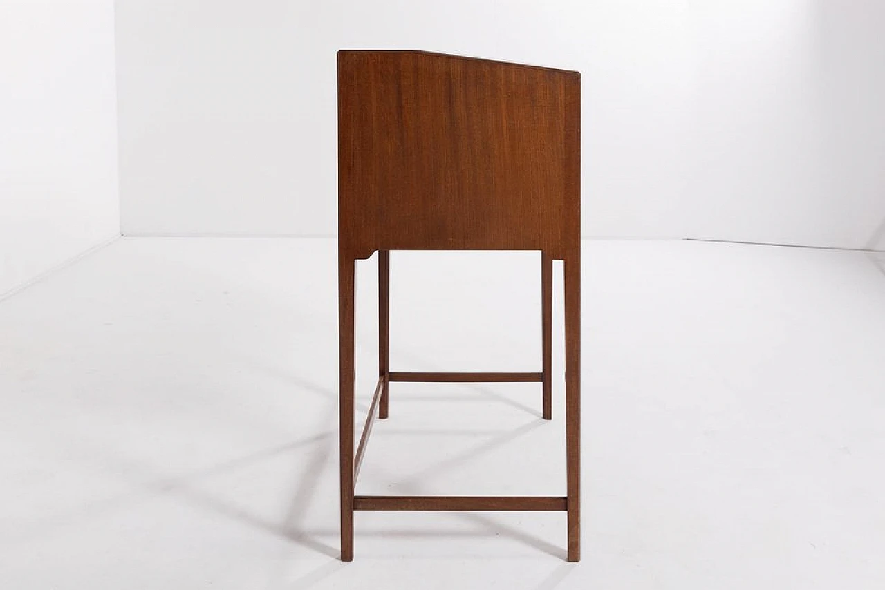 Mahogany writing desk with drawers by Frits Henningsen, 1950s 9