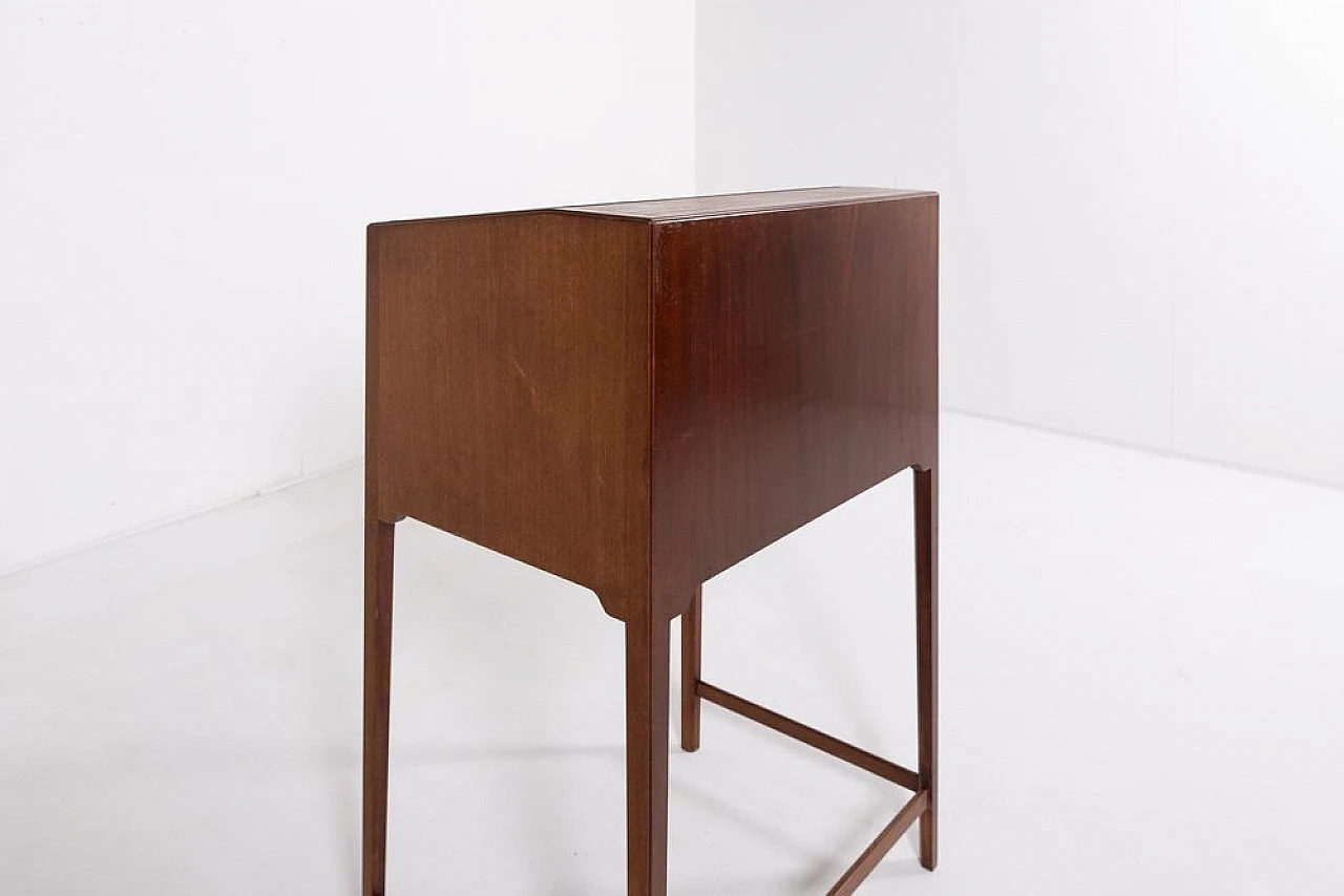 Mahogany writing desk with drawers by Frits Henningsen, 1950s 10