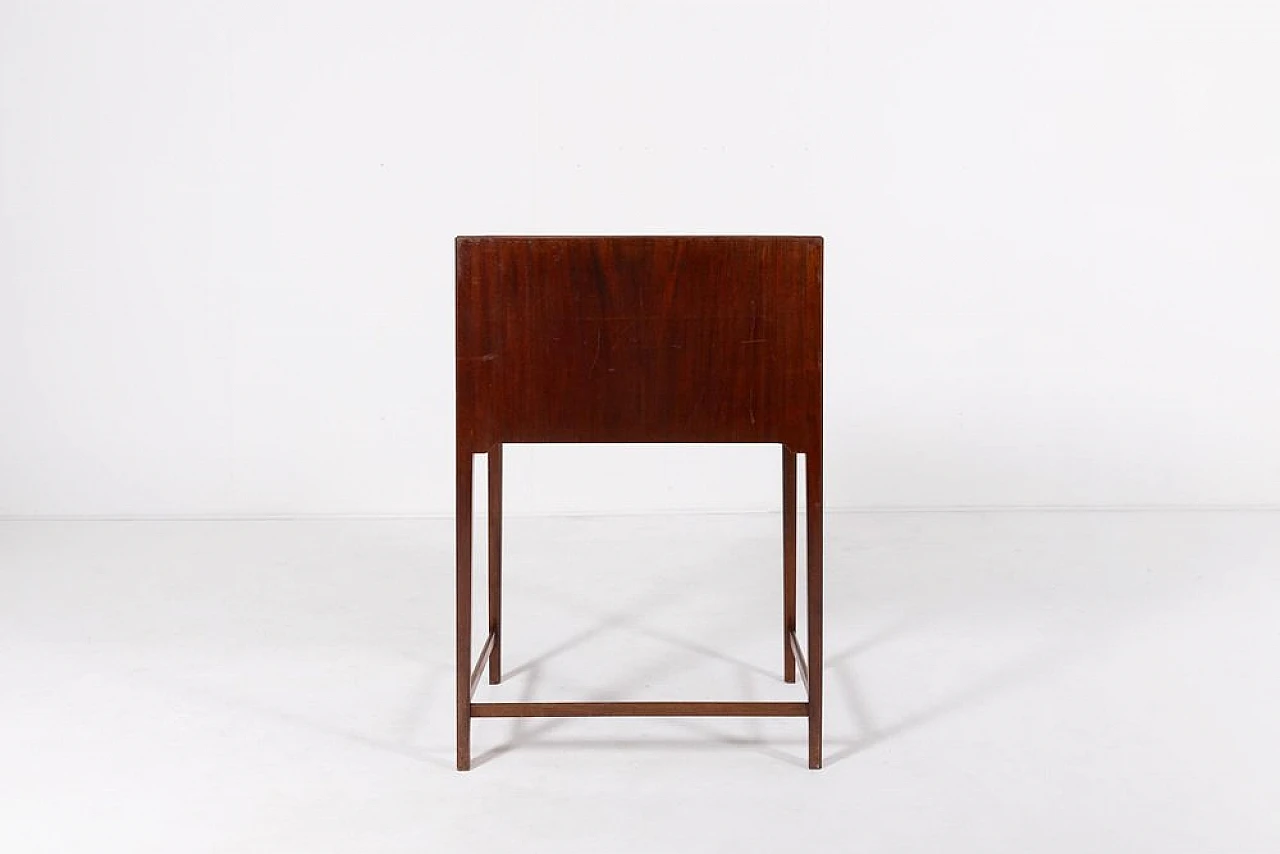 Mahogany writing desk with drawers by Frits Henningsen, 1950s 11