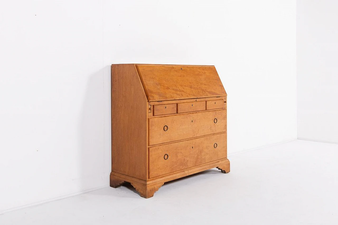 Wooden writing desk by Nordiska Kompaniet, early 20th century 2