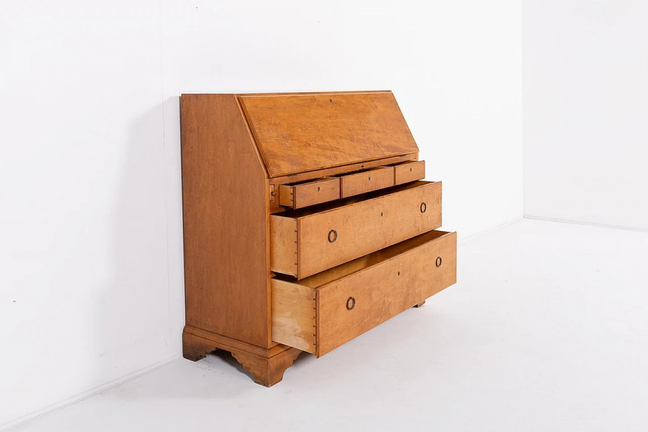 Wooden writing desk by Nordiska Kompaniet, early 20th century 3