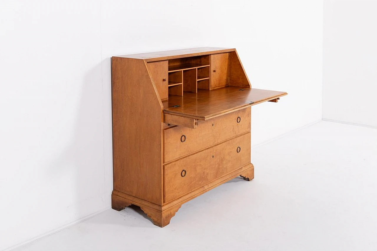 Wooden writing desk by Nordiska Kompaniet, early 20th century 4