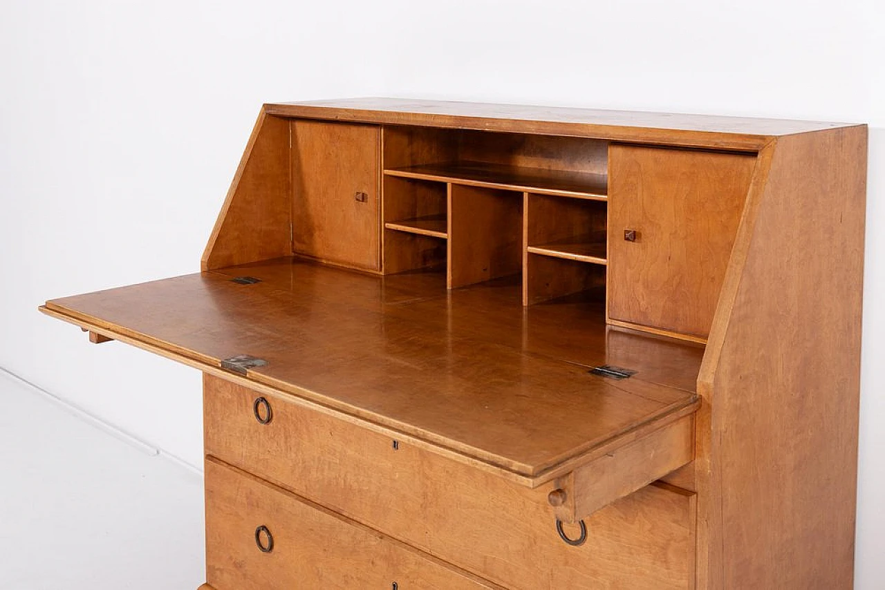 Wooden writing desk by Nordiska Kompaniet, early 20th century 5