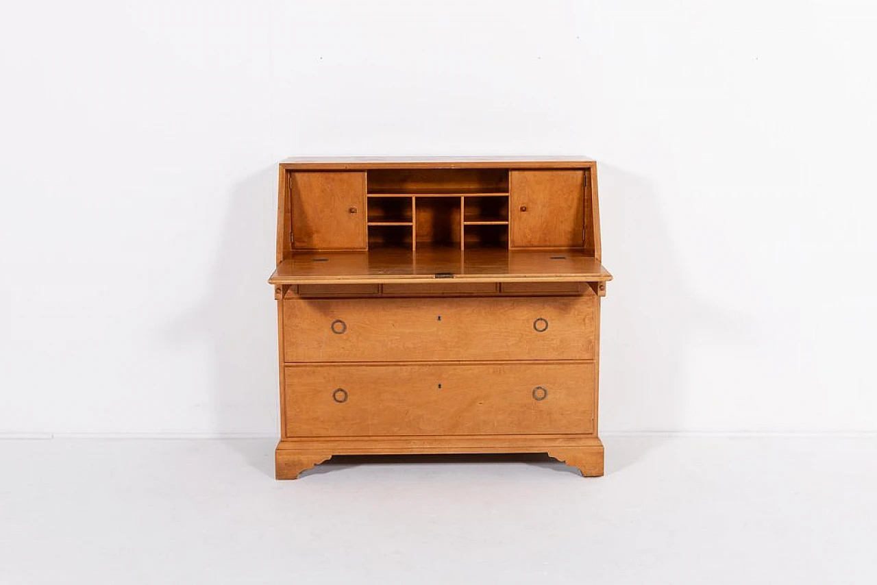 Wooden writing desk by Nordiska Kompaniet, early 20th century 7