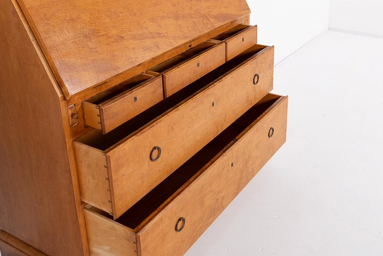 Wooden writing desk by Nordiska Kompaniet, early 20th century 8