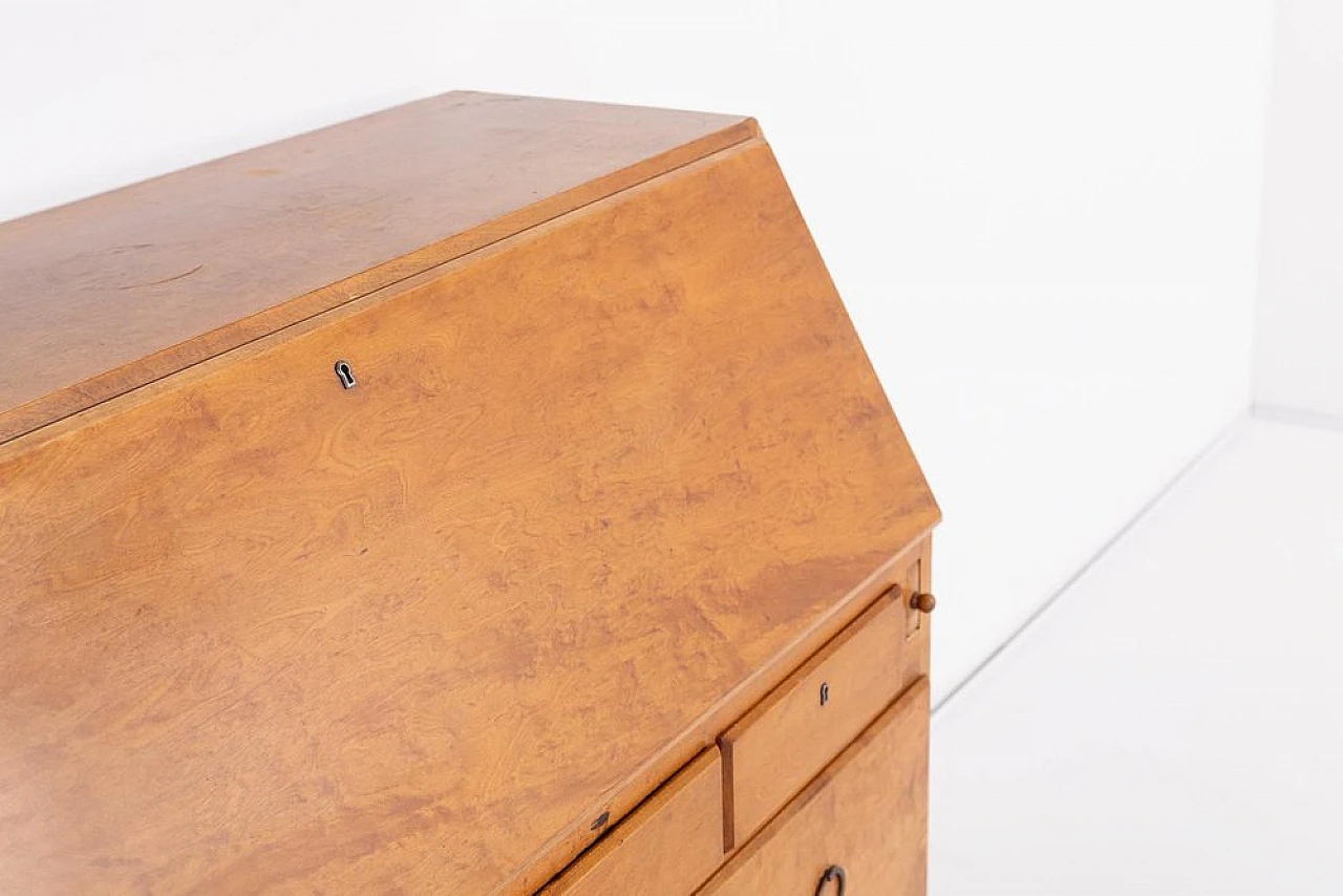 Wooden writing desk by Nordiska Kompaniet, early 20th century 9