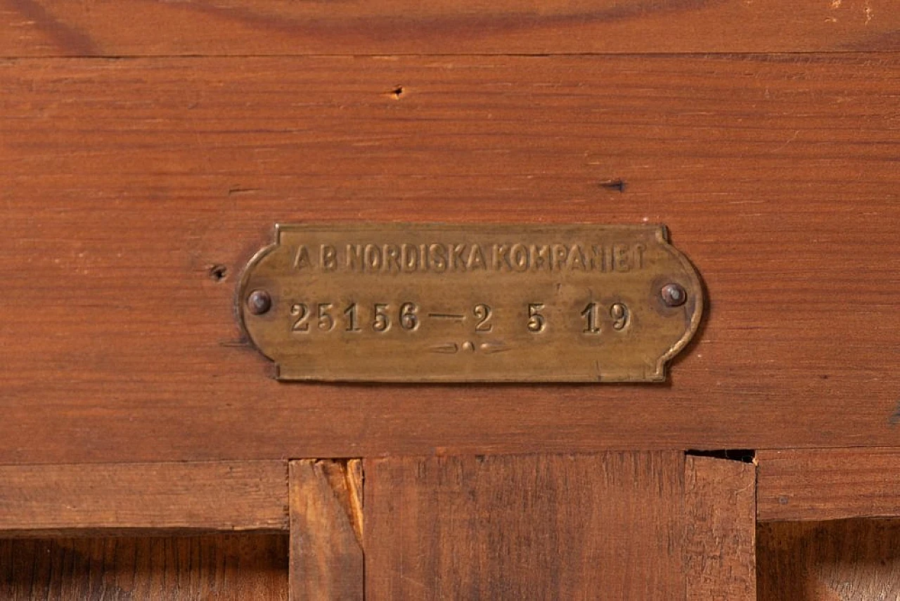 Wooden writing desk by Nordiska Kompaniet, early 20th century 12