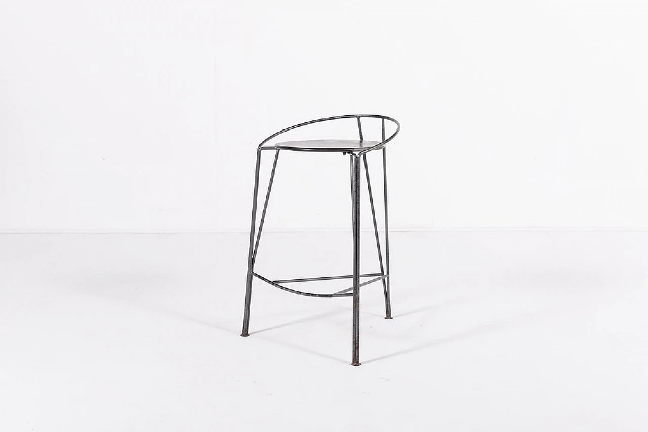 Silver Moon stool by Pascal Mourgue, 1980s 1