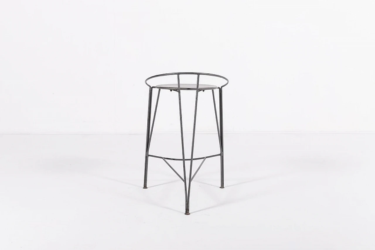 Silver Moon stool by Pascal Mourgue, 1980s 4