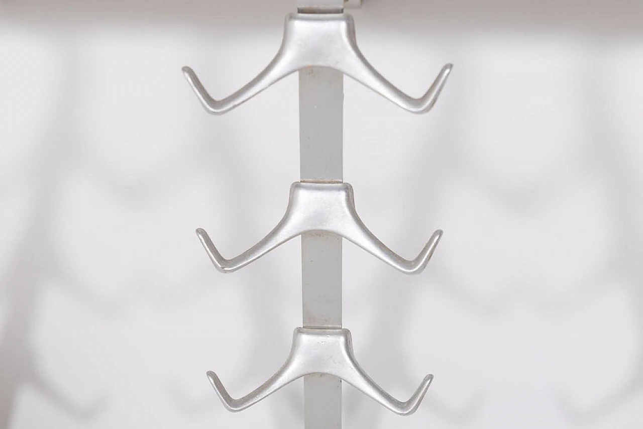 Industrial aluminium coat rack, 1980s 4