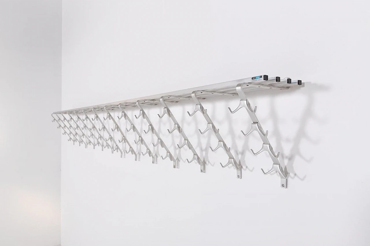 Industrial aluminium coat rack, 1980s 5