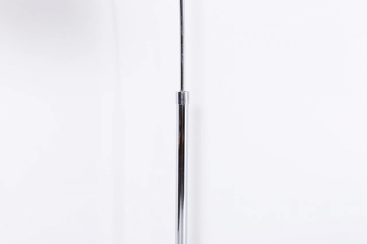 Chrome-plated steel arch floor lamp, 1980s 4