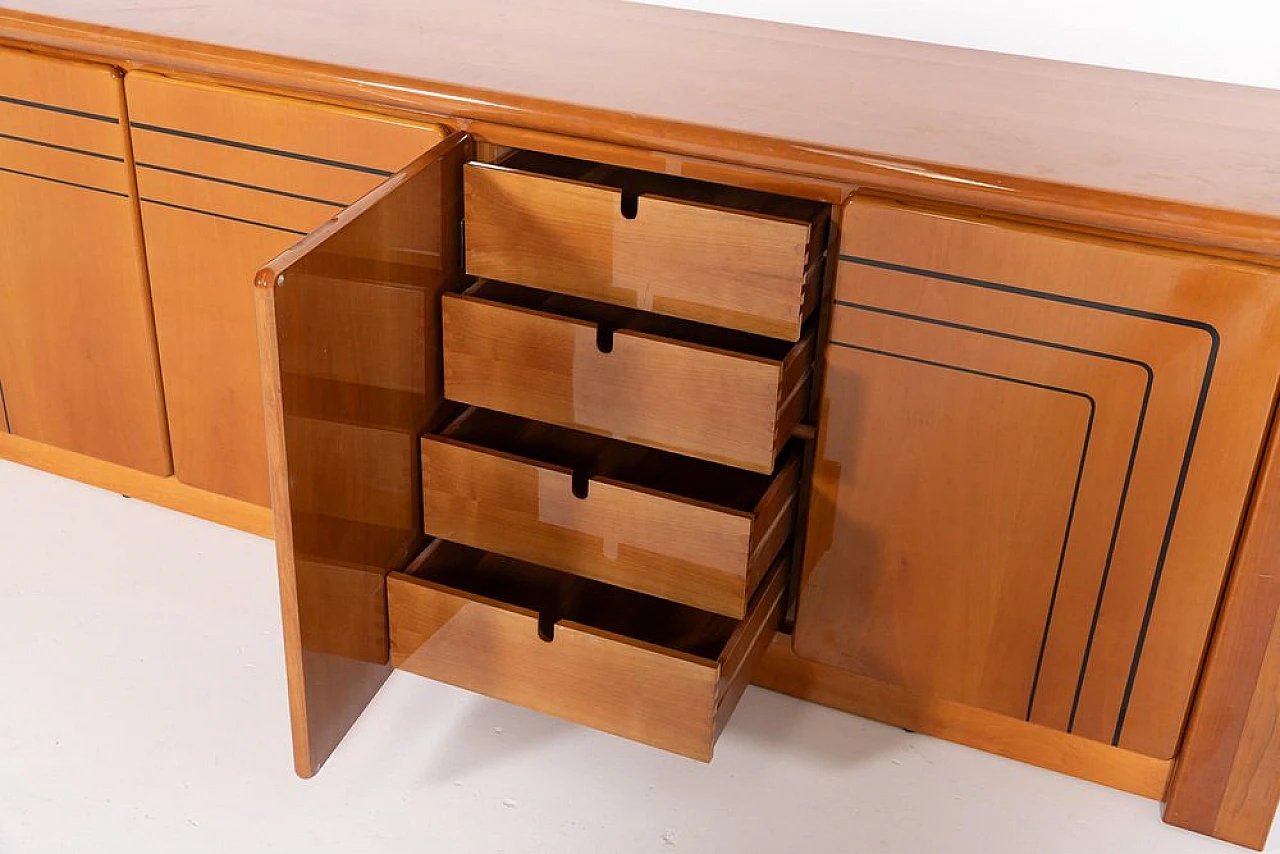 Credenza in legno di Mario Marenco per Mobil Girgi, anni '70 3