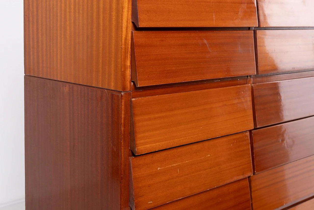 Schirolli chest of drawers in mahogany, 1960s 9