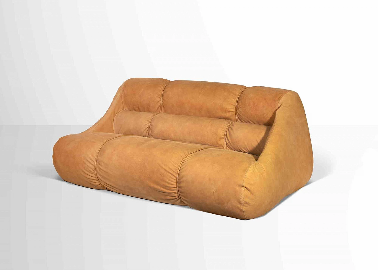 Jonathan De Pas, Donato D'Urbino and Paolo Lomazzi, Vintage Ciuingam Leather Sofa 1960s-1970s 1