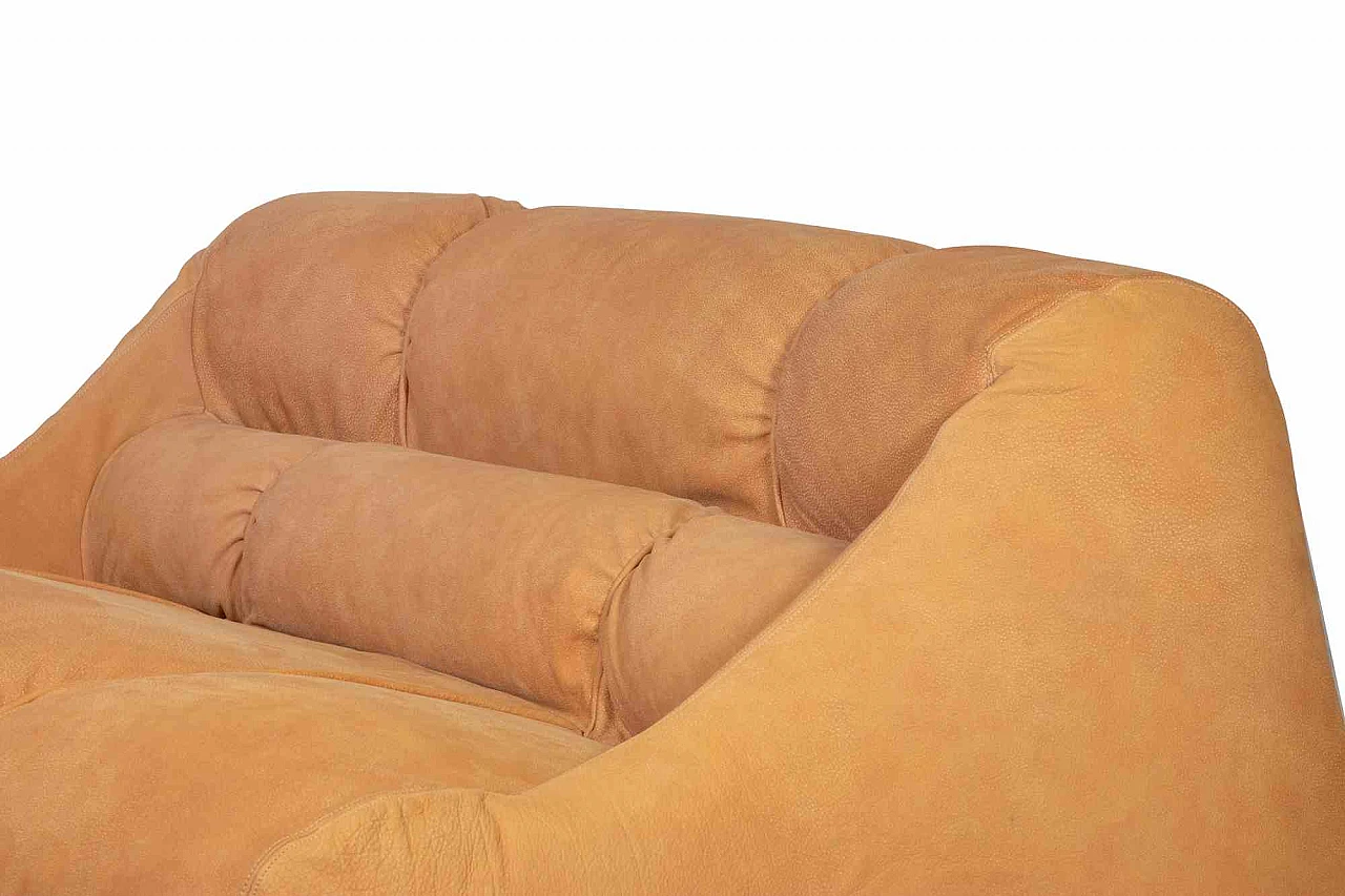 Jonathan De Pas, Donato D'Urbino and Paolo Lomazzi, Vintage Ciuingam Leather Sofa 1960s-1970s 5