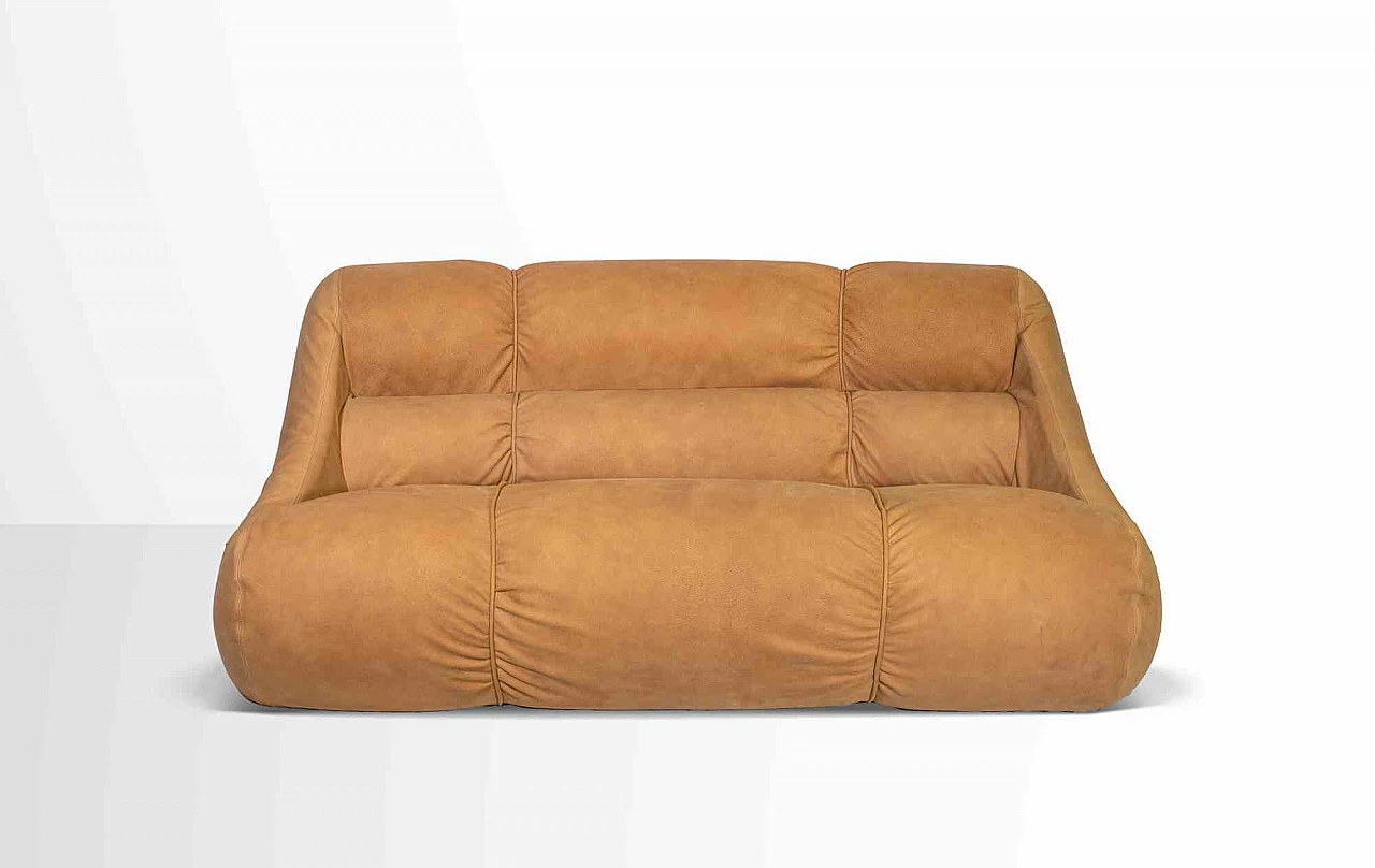 Jonathan De Pas, Donato D'Urbino and Paolo Lomazzi, Vintage Ciuingam Leather Sofa 1960s-1970s 6